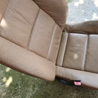 Предна лява шофьорска седалка за бмв е36 естествена кожа  с подгрев bmw e36 driver seat beige p8sn, снимка 8 - Части - 42020283