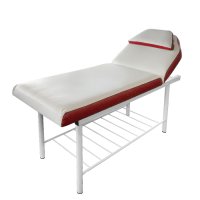 Стационарно метално легло за масаж и козметика KL266, 4 варианта за двуцветна тапицерия, снимка 3 - Кушетки - 41598315