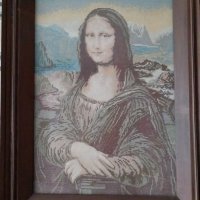  Гоблен "Мона Лиза", снимка 3 - Гоблени - 6446403