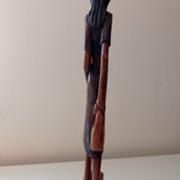 Дървена статуетка, снимка 5 - Антикварни и старинни предмети - 35825509