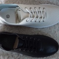 Обувки, бежови и черни, с перфорация, код 704-2/ББ2/25, снимка 7 - Дамски ежедневни обувки - 40169097