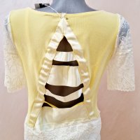 Спортно елегантна блузка в лимонено жълто., снимка 2 - Тениски - 40533533