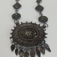 Сребърен възрожденски накит с филигран , снимка 4 - Антикварни и старинни предмети - 41474987
