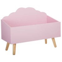  Кутия за детска стая розова, сива, бяла    127156А   , снимка 4 - Шкафове - 42435932