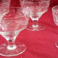  кристални чаши , снимка 1 - Антикварни и старинни предмети - 18052458
