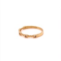 Златен дамски пръстен 1,22гр. размер:56 14кр. проба:585 модел:20056-2, снимка 2 - Пръстени - 42528674