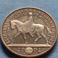 Монета 5 паунда 2002г. Великобритания Златният юбилей на Кралицата 40434, снимка 1 - Нумизматика и бонистика - 42711350