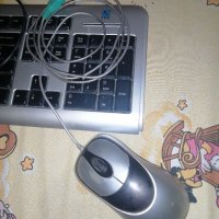 Жичен комплект клавиатура и мишка , снимка 1 - Клавиатури и мишки - 41637386