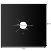Подложки фолио за газов котлон 4бр, снимка 5 - Котлони - 44446801
