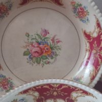 Старинни английски порцеланови чинии , снимка 2 - Чинии - 41760770