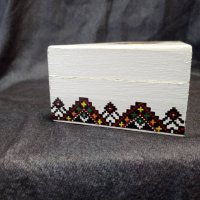 Ръчно изработена кутия с български шевици, снимка 5 - Български сувенири - 35844276