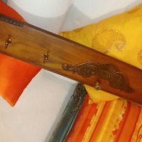 старинна закачалка с автентична българска дърворезба, снимка 8 - Антикварни и старинни предмети - 41067347