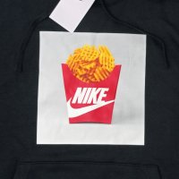 Nike Sportswear Waffle Fries Brushed Back Sweatshirt горнище M Найк, снимка 3 - Спортни дрехи, екипи - 44191354
