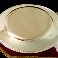 Посребрена чиния от месинг 18 см. , снимка 3 - Чинии - 34165857