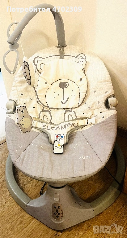 Електрическа бебешка люлка/шезлонг EL CaminoME1116 и активна, снимка 1