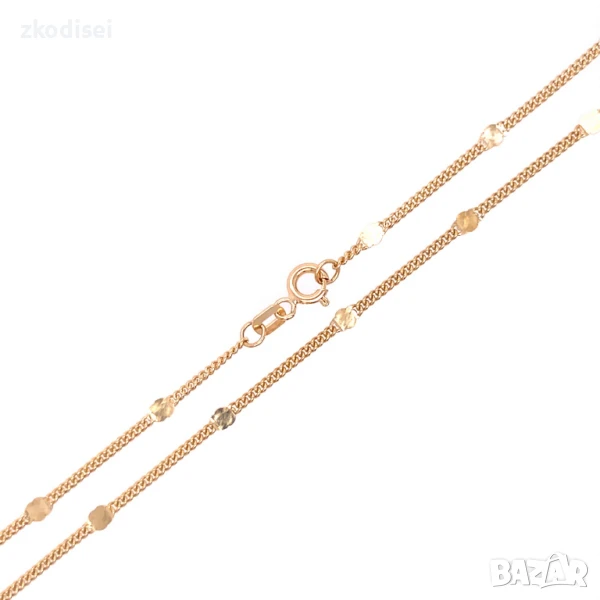 Златен синджир 2,69гр. 38,0см. 14кр. проба:585 модел:32133-3, снимка 1