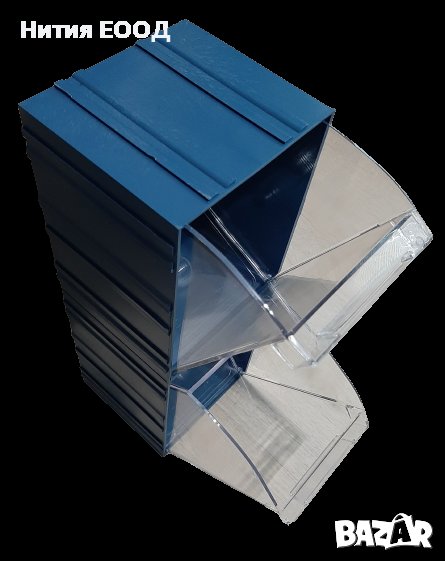 Пластмасов органайзер с чекмедже, отварящо се на 45 градуса, снимка 1