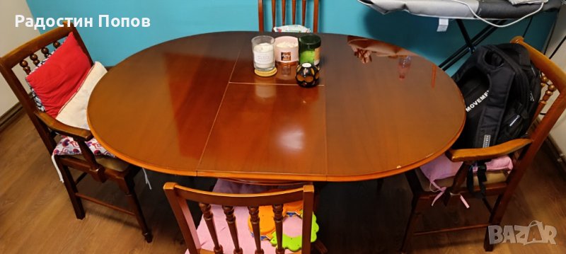Трапезна маса с 4 стола, снимка 1
