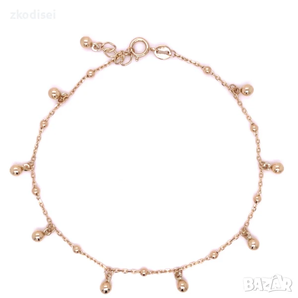 Златна дамска гривна 1,60гр. 18,0см. 14кр. проба:585 модел:32283-6, снимка 1