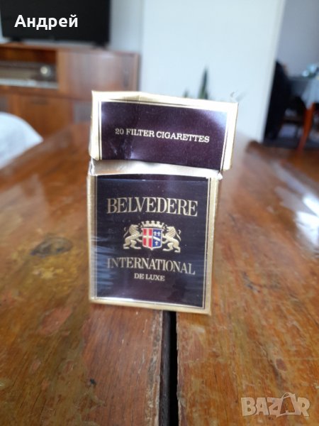 Стара кутия от цигари Belvedere, снимка 1