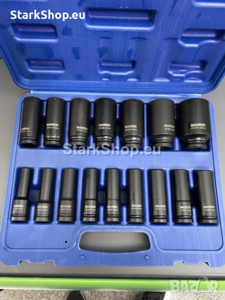  Комплект ударни вложки 16 части Hawek, снимка 1