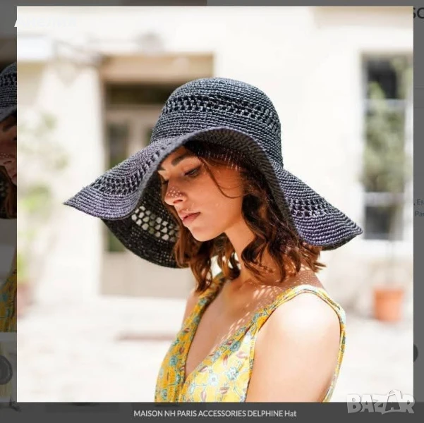 Шапка с падаща периферия Bebe марка, снимка 1