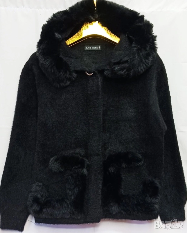 Плътна дамска жилетка ЧЕРНА , снимка 1