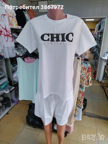 Дамски к-т тениска и къси панталони, снимка 1