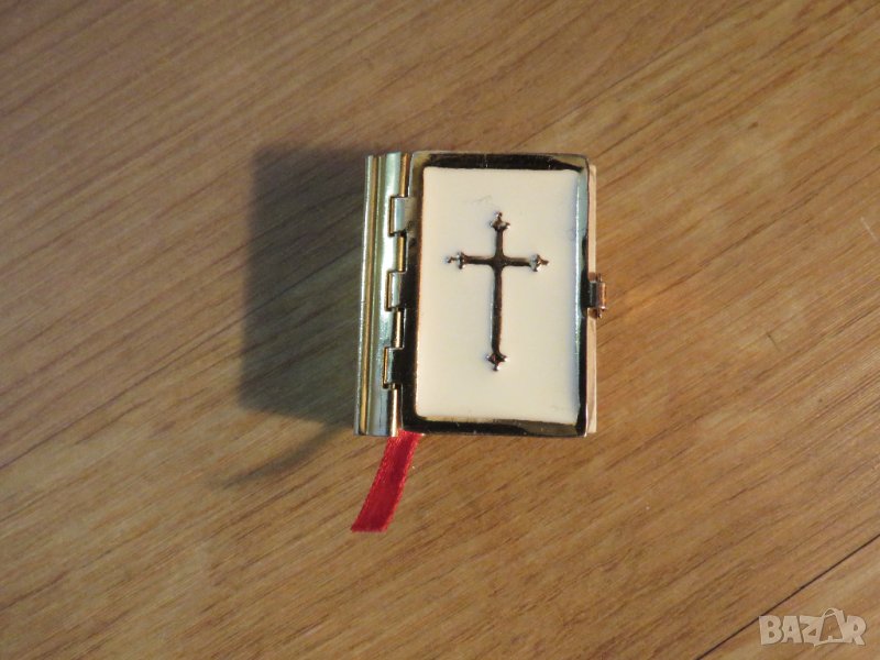 старинна миниатюрна немска библия - много страници, красота и позлата за ценители и колекционери . , снимка 1