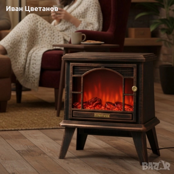 Ретро камина с ефект на пламък – уют и атмосфера навсякъде, снимка 1