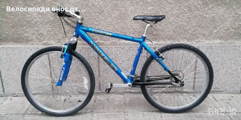 Алуминиев велосипед 26цо 21 ск shimano палцови команди преден амортисьор всичко по колелото ок, снимка 1