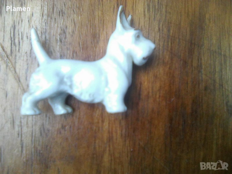 Стара статуетка порцеланово кученце, снимка 1