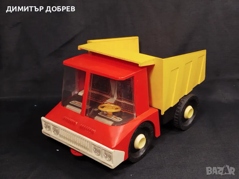 СТАРА РЕТРО СОЦ СССР ПЛАСТМАСА ИГРАЧКА КАМИОН САМОСВАЛ NORMA, снимка 1