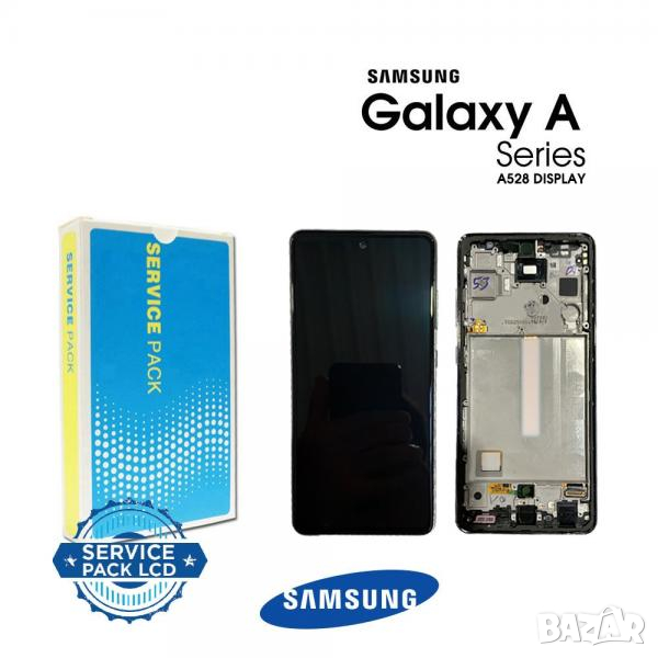 LCD Дисплей за Samsung SM-A528 / A52s 5G 2021 / GH82-26861A / GH82-26863A / Тъч скрийн / Черен / Ори, снимка 1
