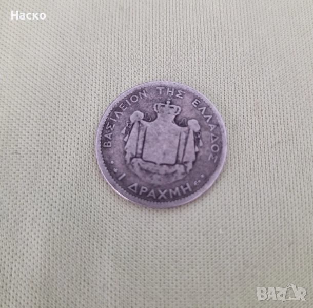 1 Драхма 1873 Гърция Сребро , снимка 1