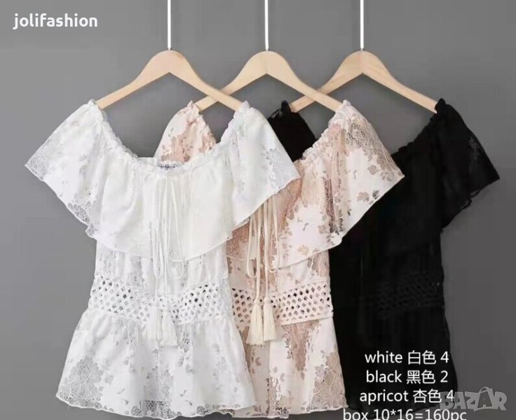 Памучни блузи с дантела, снимка 1
