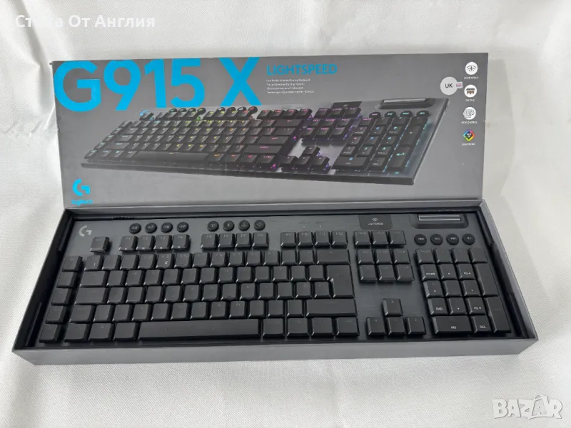 Клавиатура гейминг Logitech - G915 X Lightspeed, снимка 1