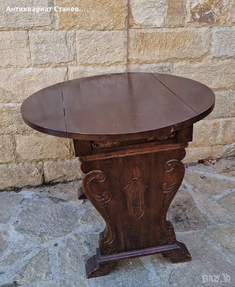 Винтидж дървена масичка, снимка 1