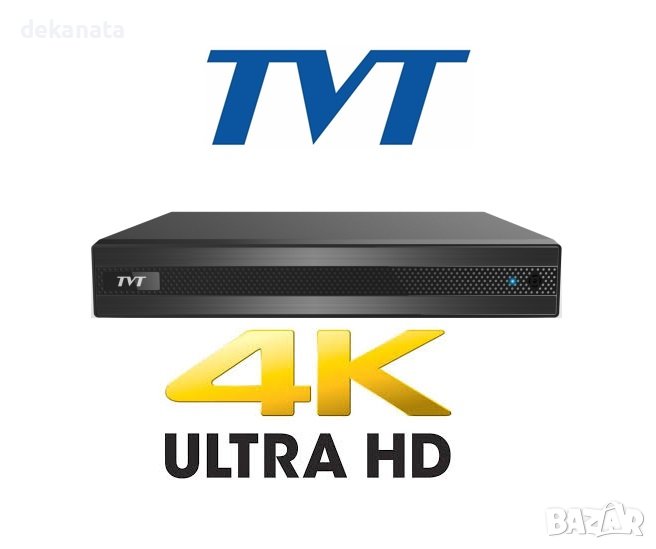 ULTRA HD 8MP 4K DVR 4/6 Канален Penta-brid TD-2104NS-HP TVT, снимка 1