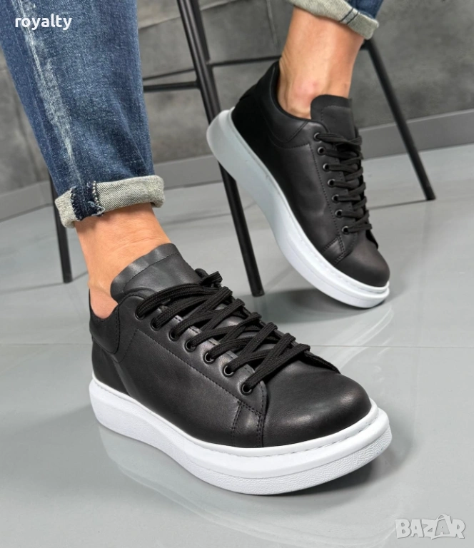 Черни Мъжки Маратонки 40-45 Номер с Кутия Нови , снимка 1