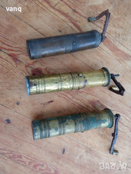 Лот стари месингови мелници, снимка 1