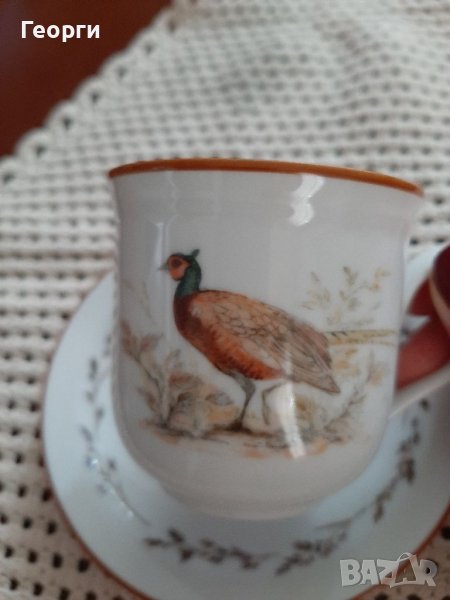 Порцелан ловен сет за кафе, снимка 1