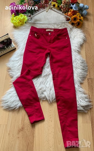 Цикламени дънки Зара, снимка 1