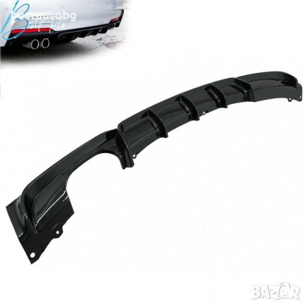 Дифузьор тип M Performance за двойни накрайници за BMW F30/F31 (2011+), снимка 1