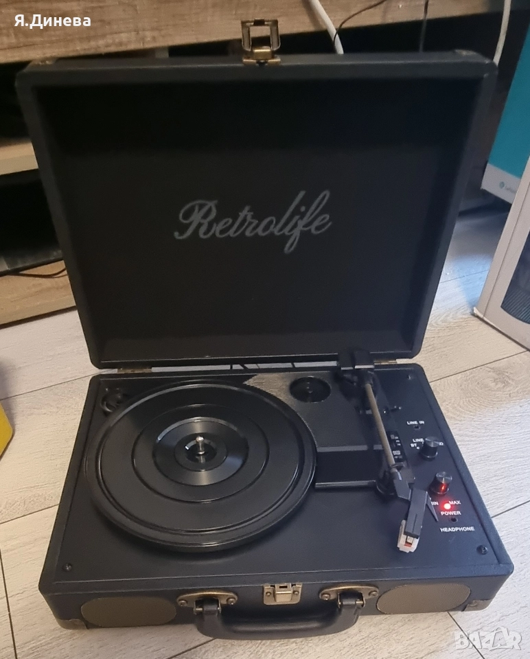 Преносим грамофон Retrolife, снимка 1