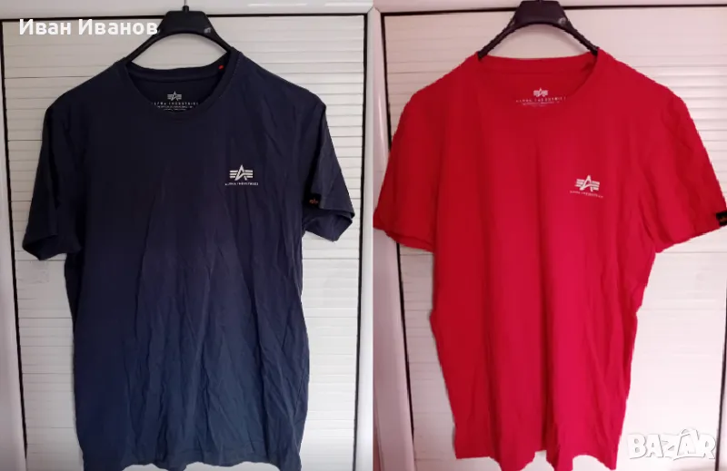 Два броя оригинални тениски Alpha Industries, снимка 1