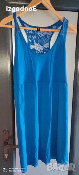 Л-ХЛ Синя плажна рокля, снимка 1