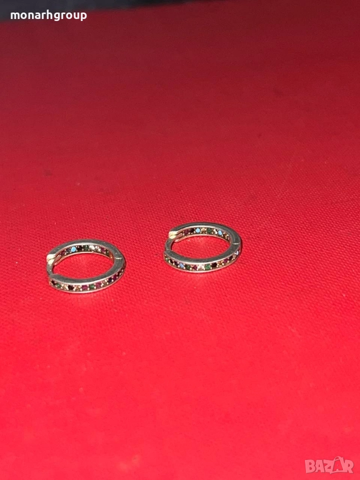 Сребърни обеци, снимка 1