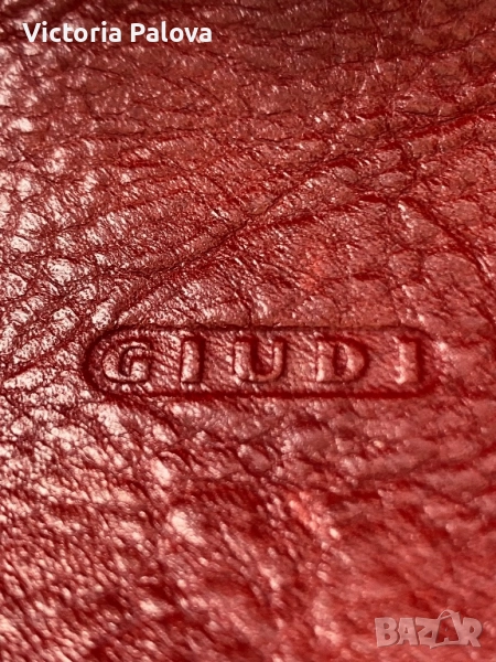 Луксозна кожена чантичка/ несесер GIUDI  Италия, снимка 1