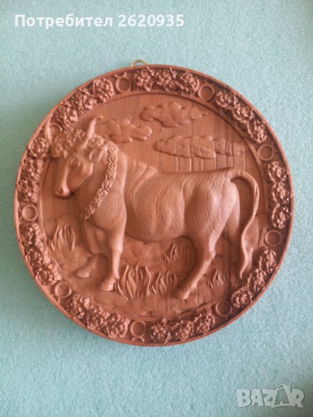 Дърворезба. ЗОДИЯ  ТЕЛЕЦ , снимка 1